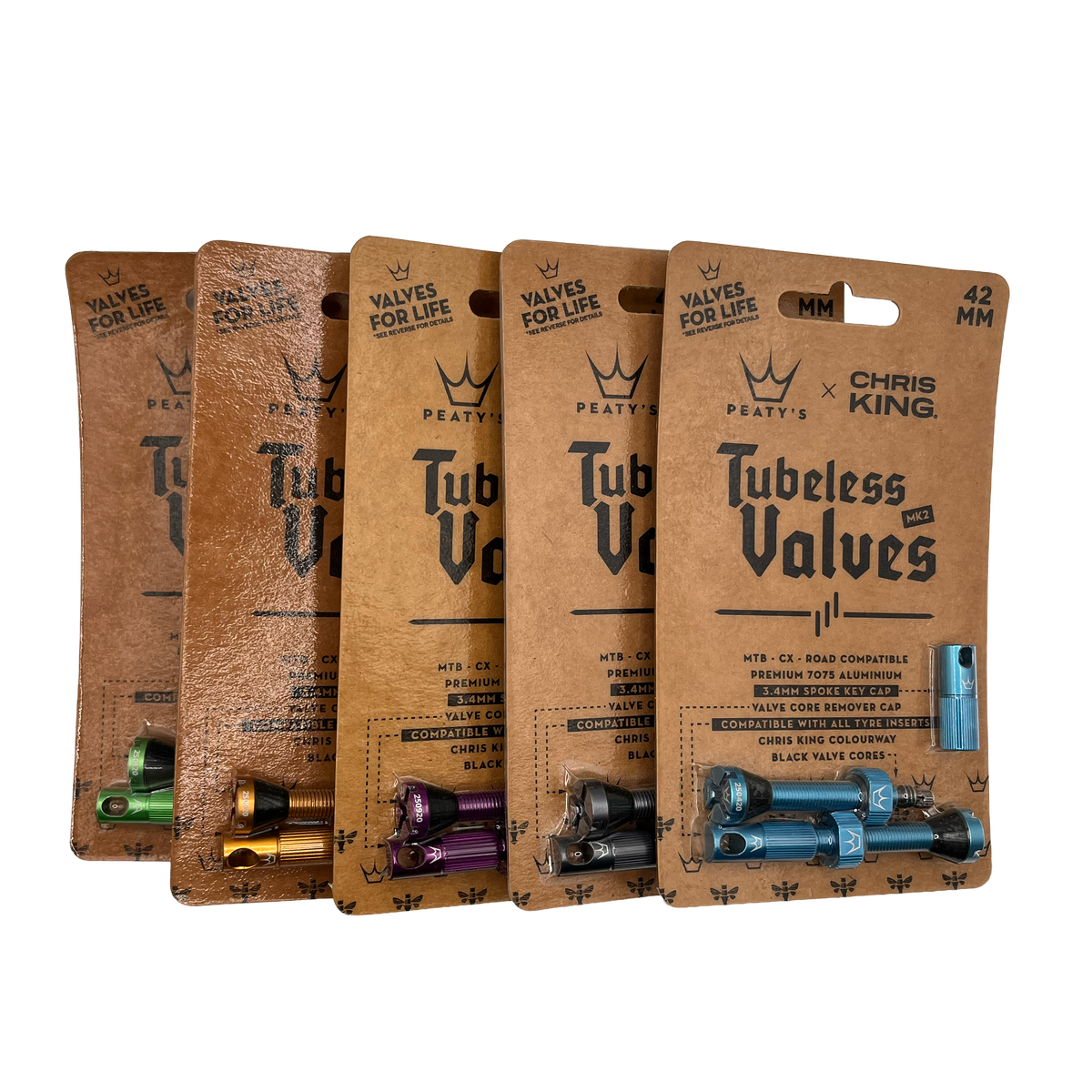 Peaty's x Chris King Tubeless MK2 Valves image 1